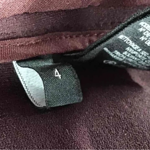 NWT THEORY x Revolve Jontia K Open Front Blazer Jacket Burgundy Size 4 Garnet - Picture 9 of 11